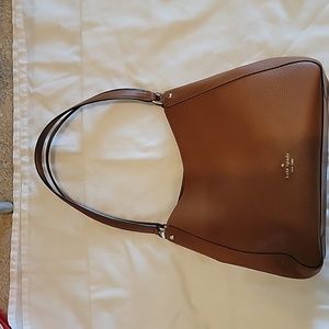 Kate Spade Brown New York leather purse EUC
